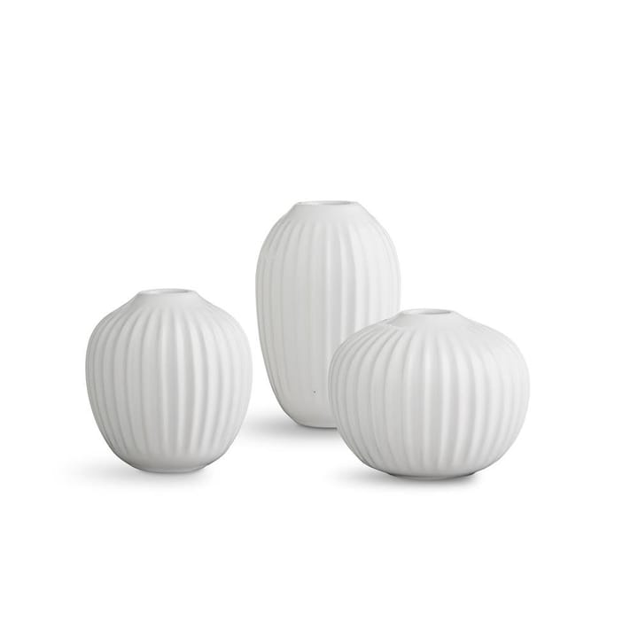 Hammershøi miniature vase set 3 pieces, white Kähler