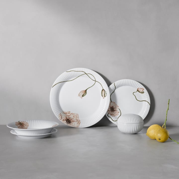 Hammershøi Poppy deep plate 21 cm, white Kähler