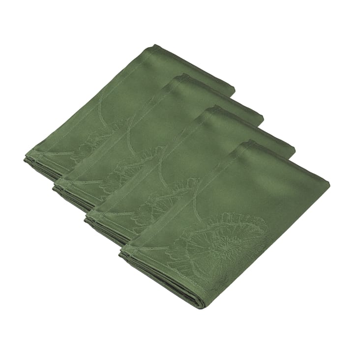 Hammershøi Poppy fabric napkin 45x45 cm 4-pack, Green Kähler