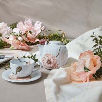 Hammershøi Poppy teacup with saucer 38 cl - white - Kähler