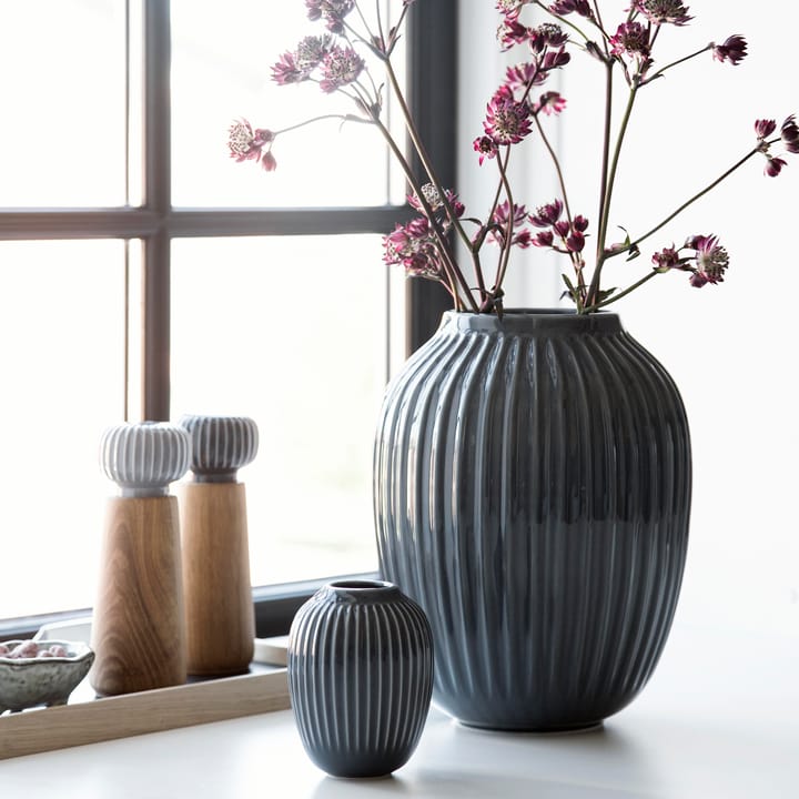 Hammershøi vase large, anthracite grey Kähler