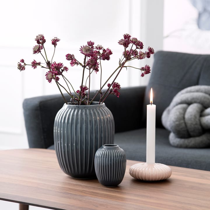 Hammershøi vase medium, anthracite grey Kähler