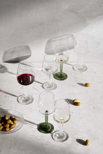 Hammershøi white wine glass 35 cl 2-pack - Clear - Kähler