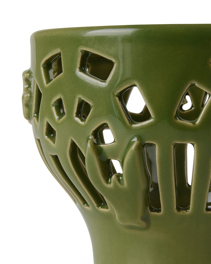 Orangery candle holder Ø9 cm, Green garden Kähler