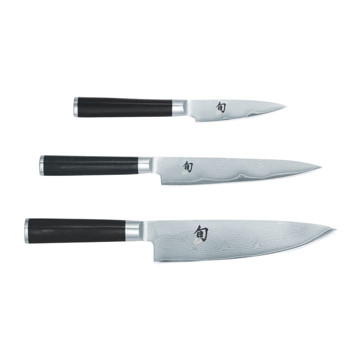 Kai Shun Classic knife set 3 pieces, Chrome-black KAI