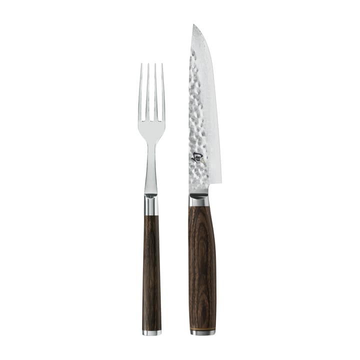 Kai Shun Premier knife & fork set, Chrome-brown KAI