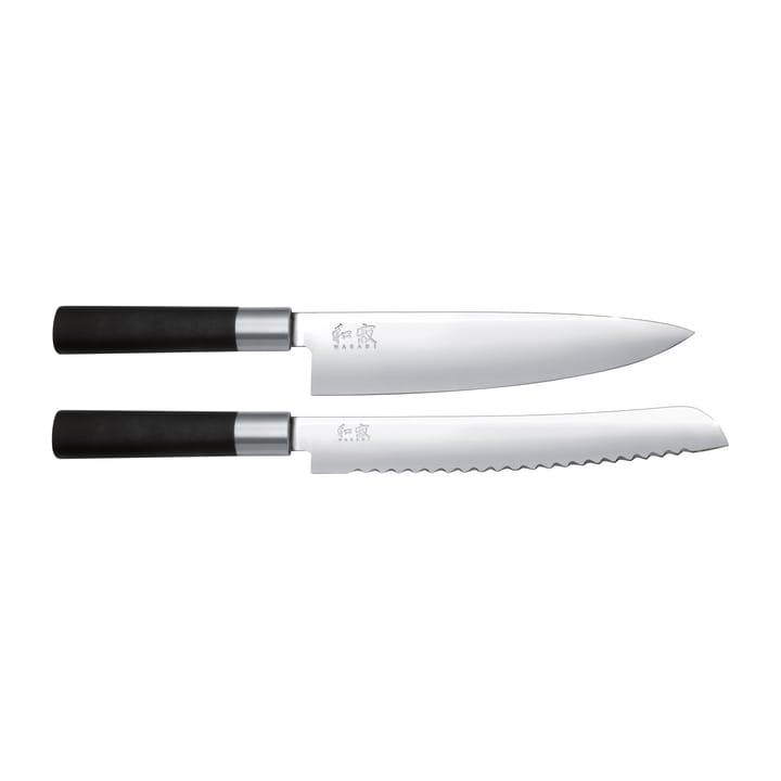 Kai Wasabi Black bread- & kitchen knife set, 2 pieces KAI