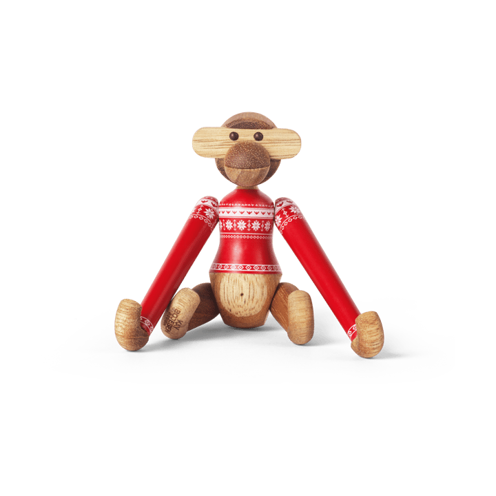 Kay Bojesen monkey mini Christmas Jumper 2024 - Teak-Limba - Kay Bojesen Denmark