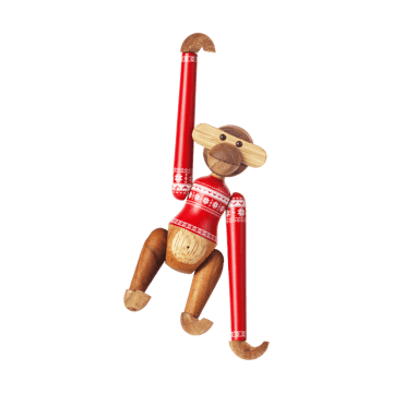 Kay Bojesen monkey mini Christmas Jumper 2024 - Teak-Limba - Kay Bojesen Denmark