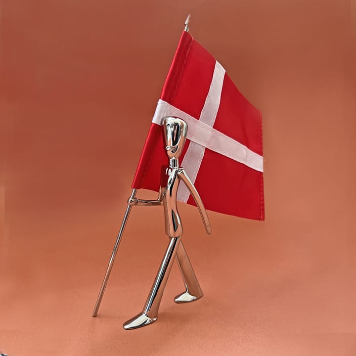 Royal Guard flag bearer figurine 18 cm, Polished steel Kay Bojesen