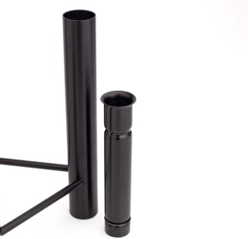 VISTA vase and candle sticks - Black - Kay Bojesen