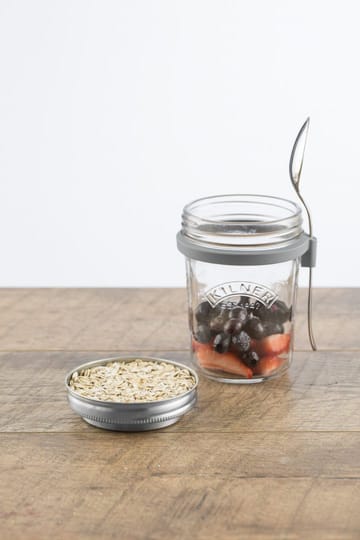 Breakfast set glass bowl + spoon - 0,35 L - Kilner