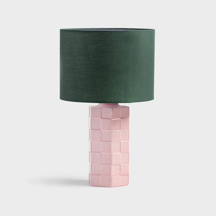 Check table lamp 42 cm, Pink-green &Klevering