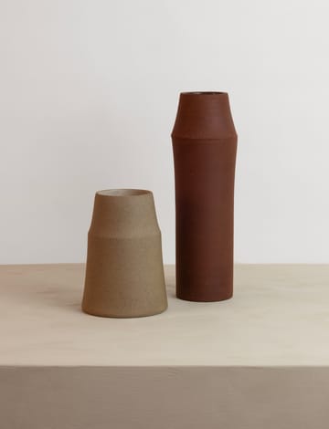 Clay vase 18 cm - Warm sand - Knabstrup Keramik