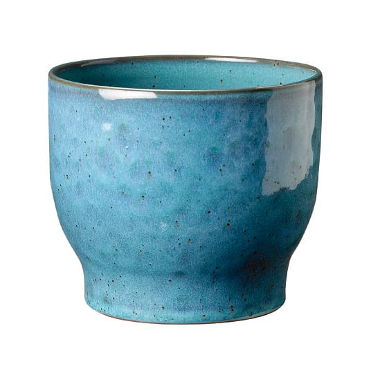 Knabstrup outdoor flower pot Ø14.5 cm, dusty blue Knabstrup Keramik