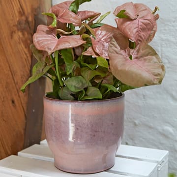 Knabstrup outdoor flower pot Ø16.5 cm - pink - Knabstrup Keramik