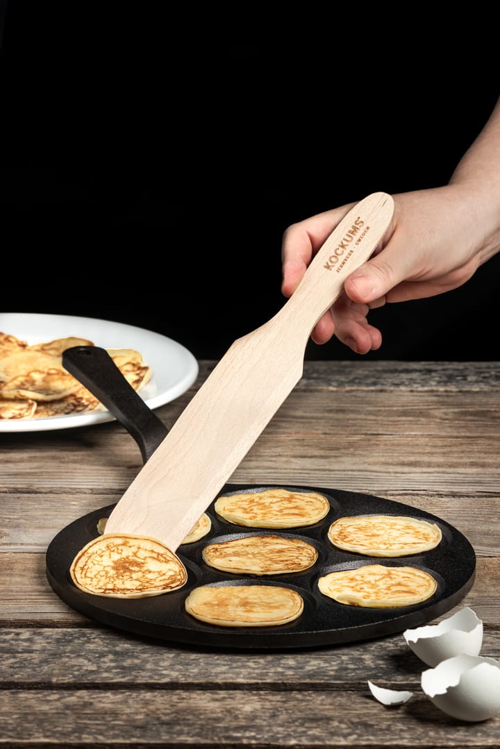 Flat pancake pan 24 cm, Black Kockums Jernverk