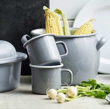 Kockums Paket pot and colander - kockums grey - Kockums Jernverk