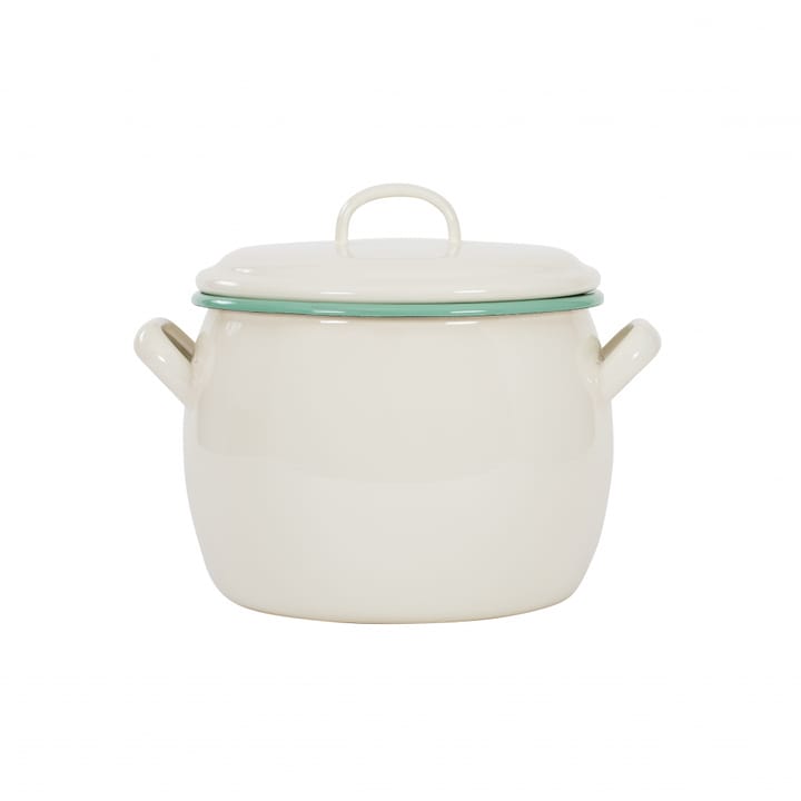 Kockums saucepan with lid 4 l - Cream Lux (beige) - Kockums Jernverk