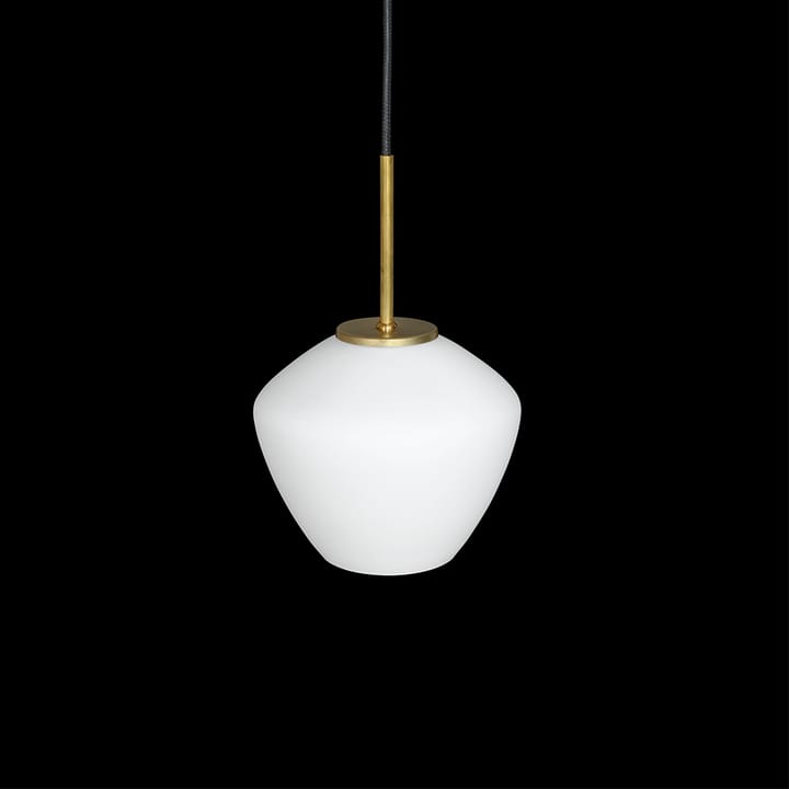 DK 1-Low pendant, Black/opal Konsthantverk