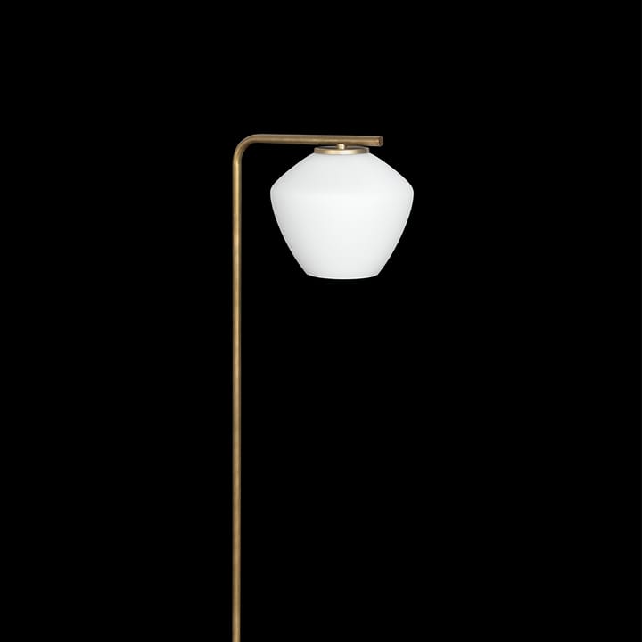 DK floor lamp, Black/opal Konsthantverk