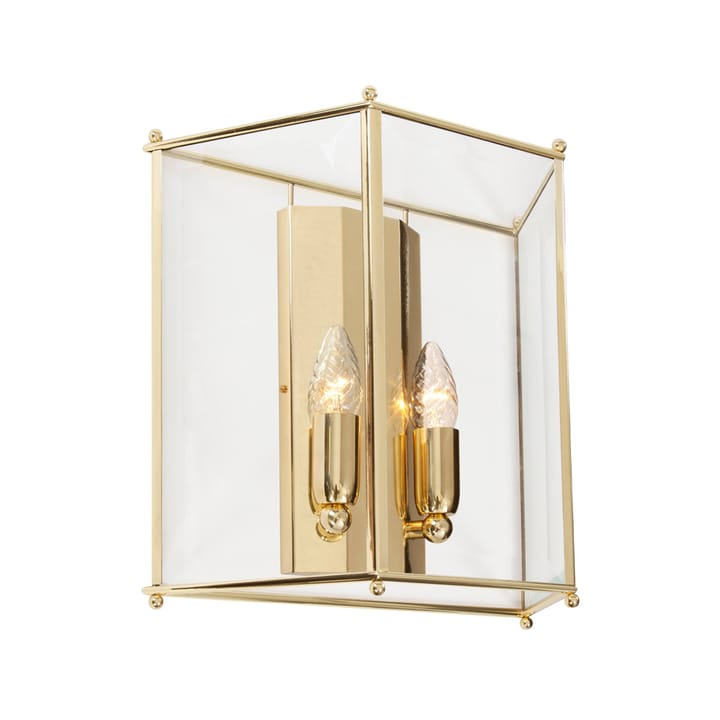 Glimminge wall lamp - Glass/brass - Konsthantverk