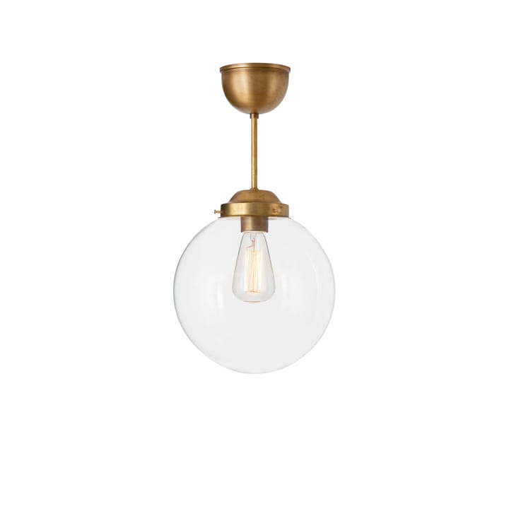 Glob pendant - Clear raw brass Ø25 cm - Konsthantverk