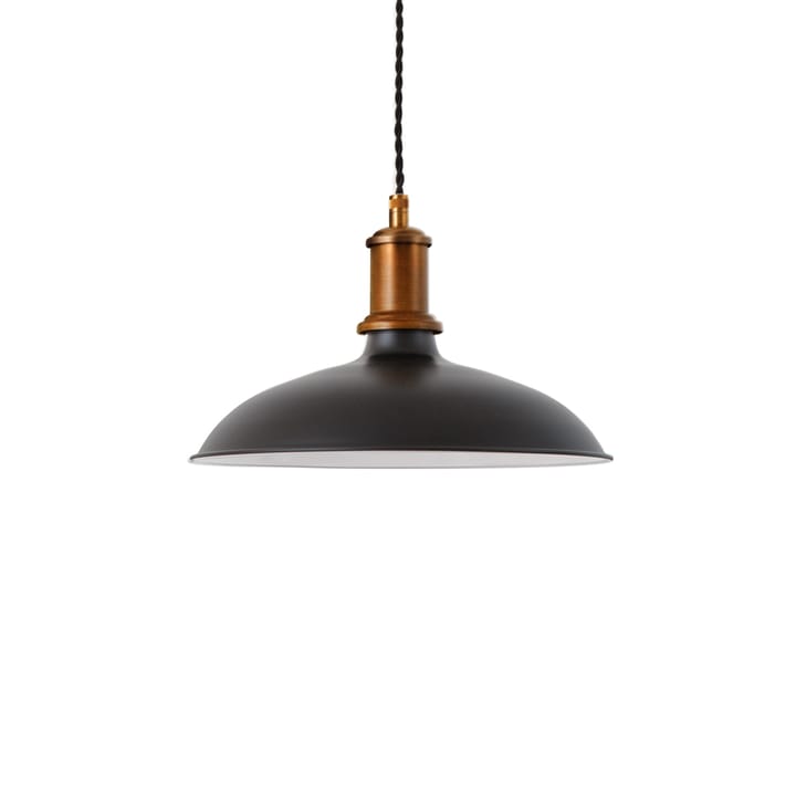 Kavaljer pendant - Black matte, raw brass, small - Konsthantverk