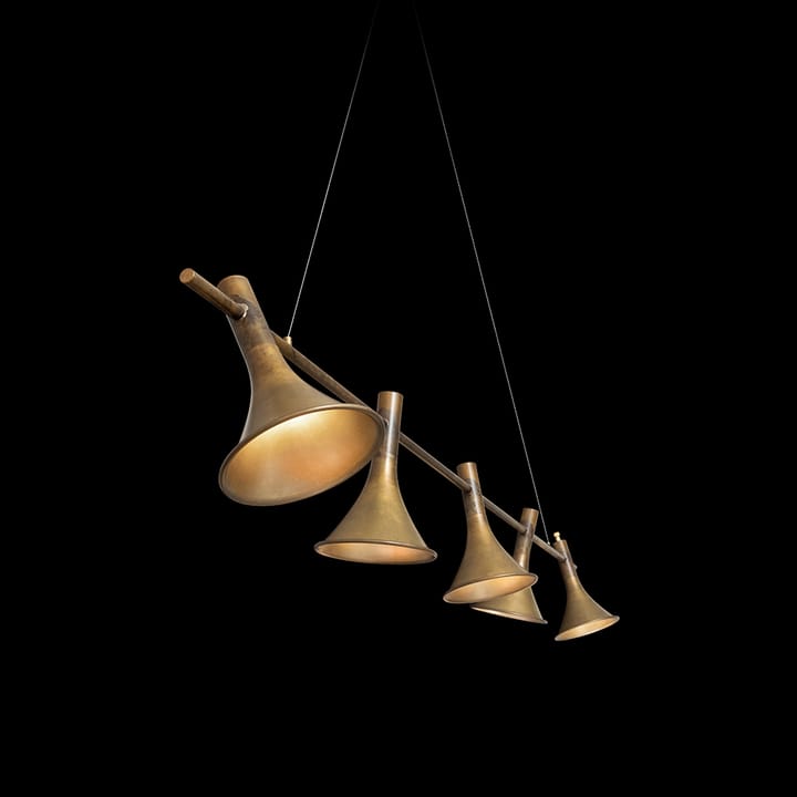 Megafon 5-Low Straight Pendulum, Raw brass Konsthantverk