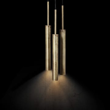 Stav pendant XL - Black/raw brass - Konsthantverk