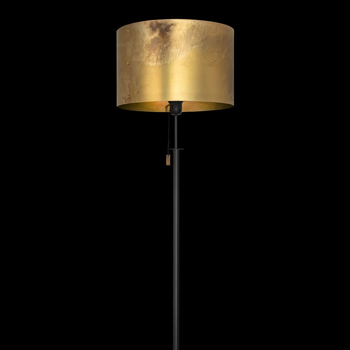 Svep floor lamp, Black/raw brass Konsthantverk