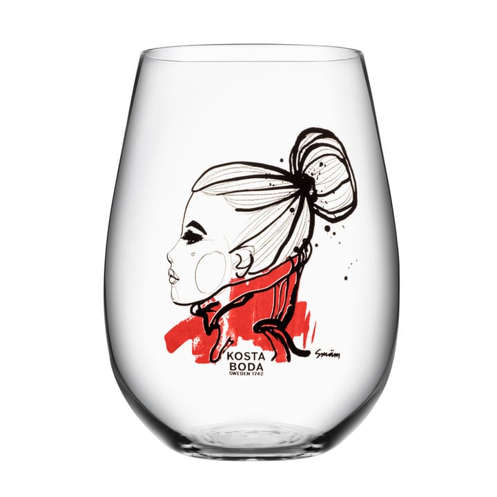 All about you glass 57 cl 2-pack, want you (red) Kosta Boda