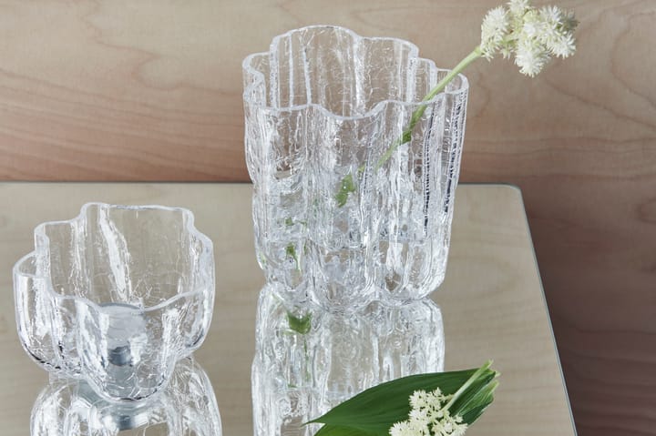 Crackle candle holder 5,8 cm, Clear Kosta Boda