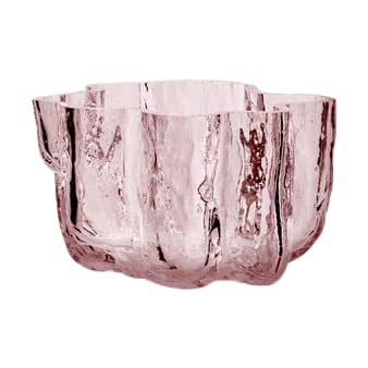 Crackle candle holder 58 mm - Pink - Kosta Boda