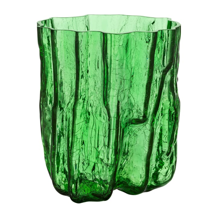 Crackle vase 27 cm, Green Kosta Boda