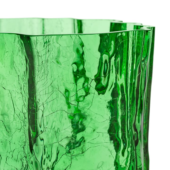 Crackle vase 27 cm, Green Kosta Boda