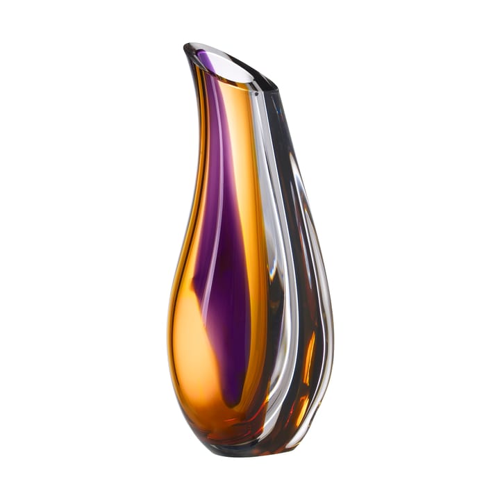 Orchid vase 370 mm, Purple-amber Kosta Boda