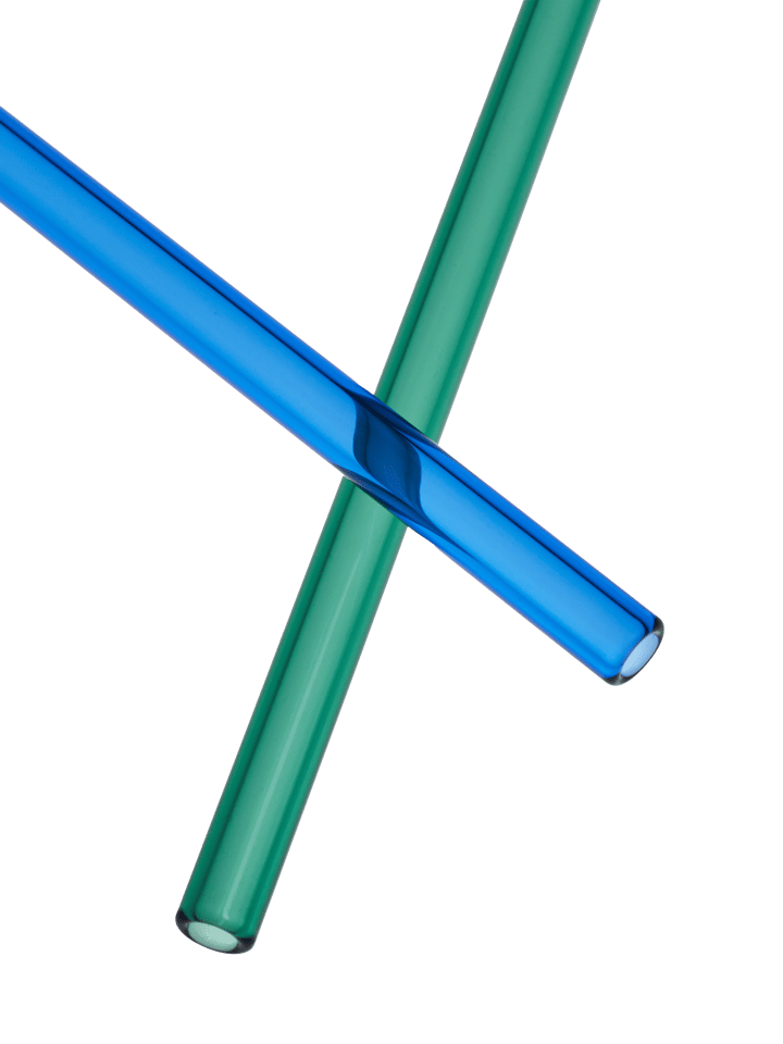 Sipsavor straws 200 mm 2-pack, Blue-green Kosta Boda