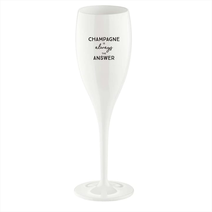 Cheers champagne glasses 10 cl 6-pack, Champagne is the answer Koziol