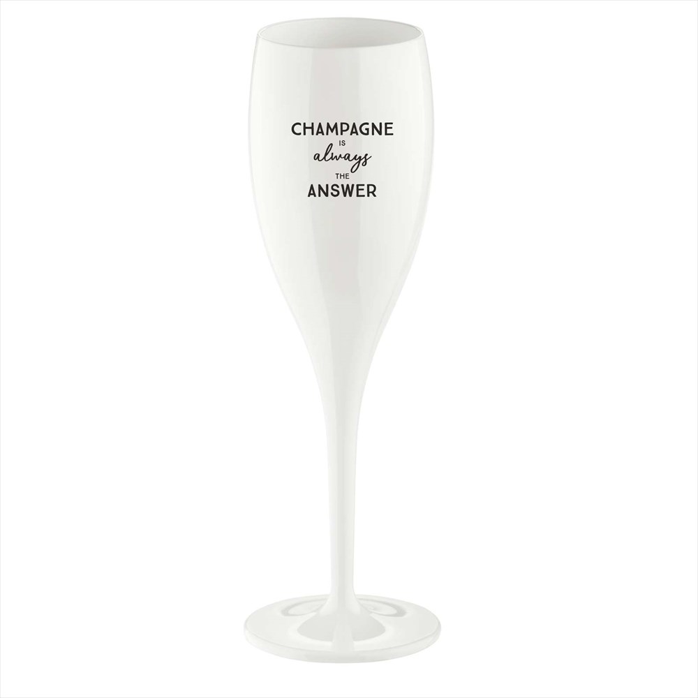 Koziol Cheers champagne glasses 10 cl 6-pack Champagne is the answer