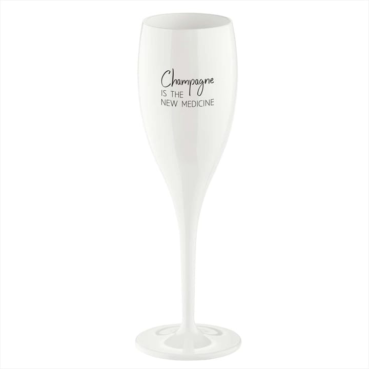 Cheers champagne glasses 10 cl 6-pack, Champagne the new medicine Koziol