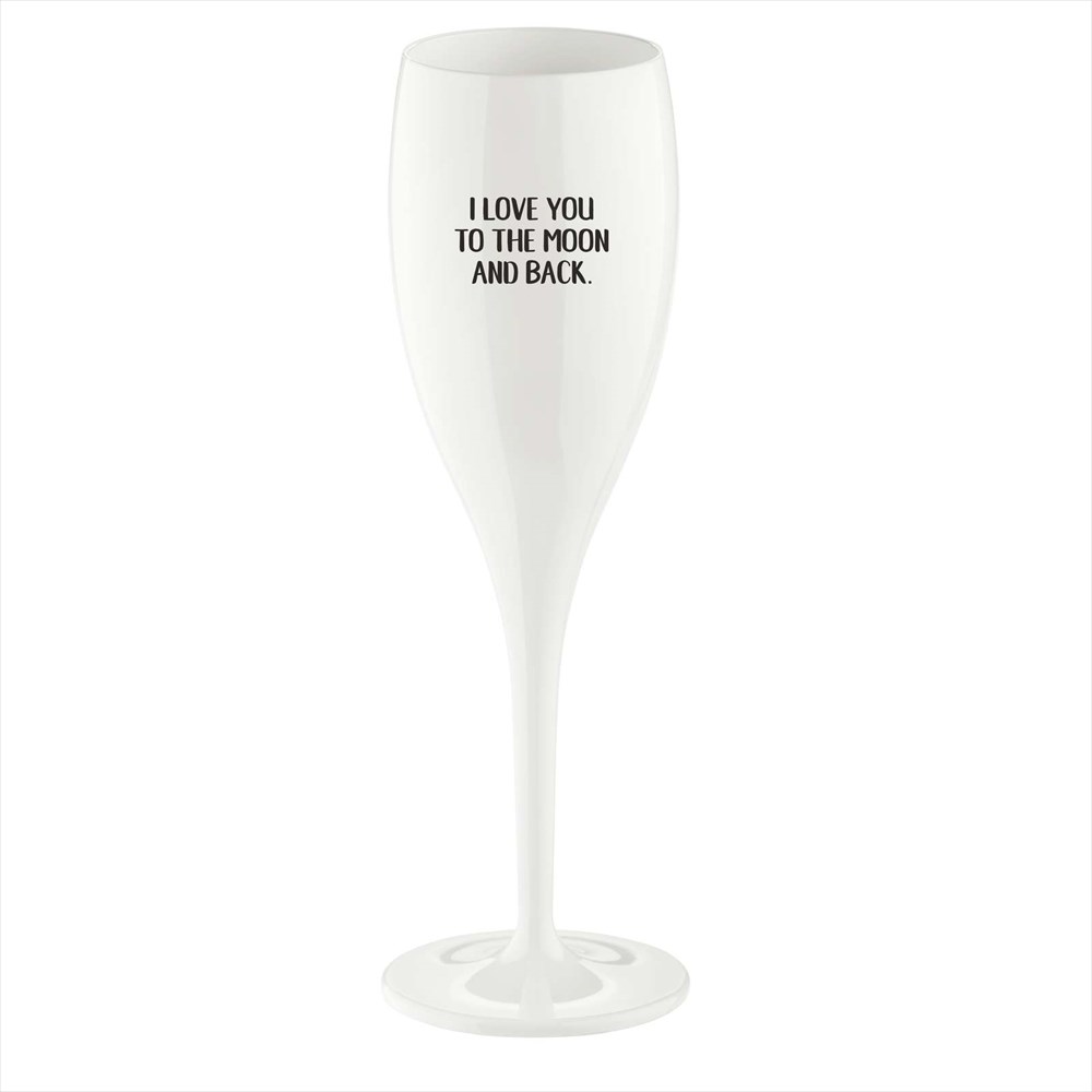 Koziol Cheers champagne glasses 10 cl 6-pack Love you to the moon