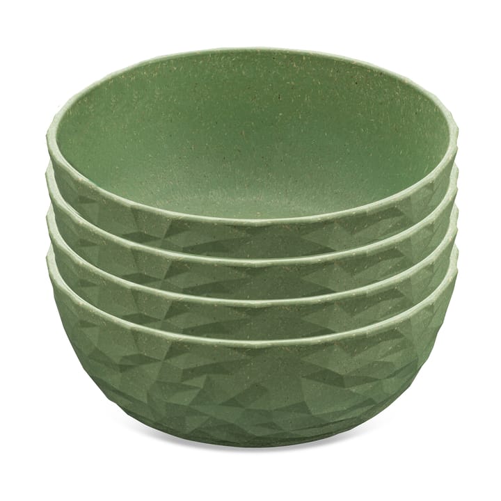 Club bowl Ø16.2 cm 4-pack, Natural leaf green Koziol