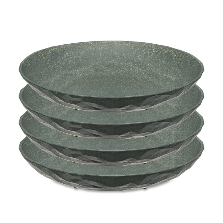 Club deep  plate Ø22 cm 4-pack, Natural ash grey Koziol