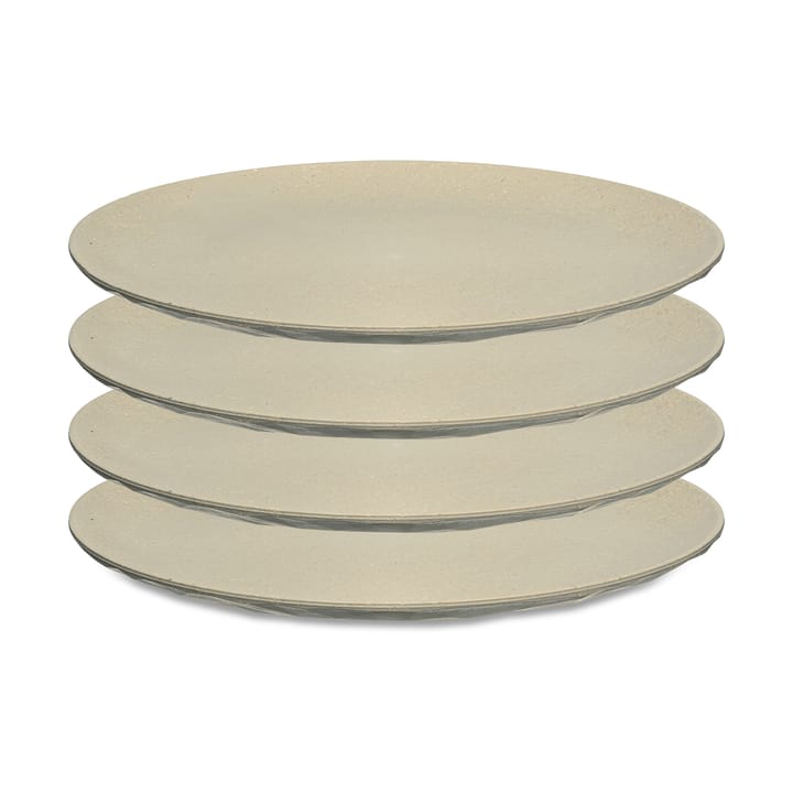 Club plate Ø26 cm 4-pack, Natural desert sand Koziol