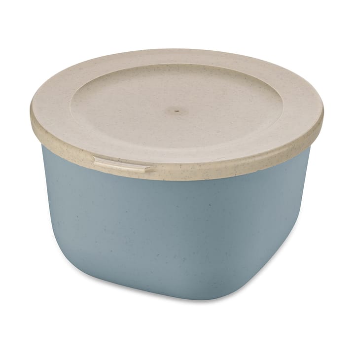 Connect bowl with lid 1 l, Natural flower blue Koziol