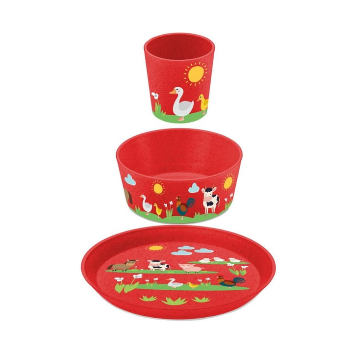 Connect children's dinnerware 3 pieces, Farm Koziol