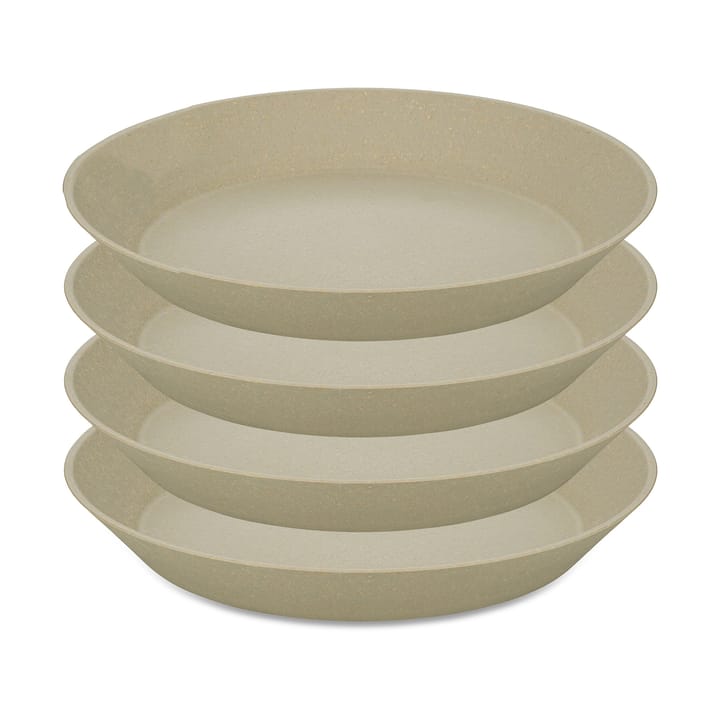 Connect deep  plate Ø24 cm 4-pack, Natural desert sand Koziol