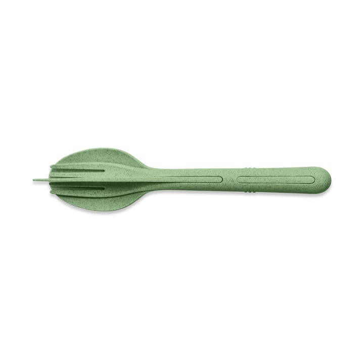 Klikk cutlery 3 pieces, Natural leaf green Koziol