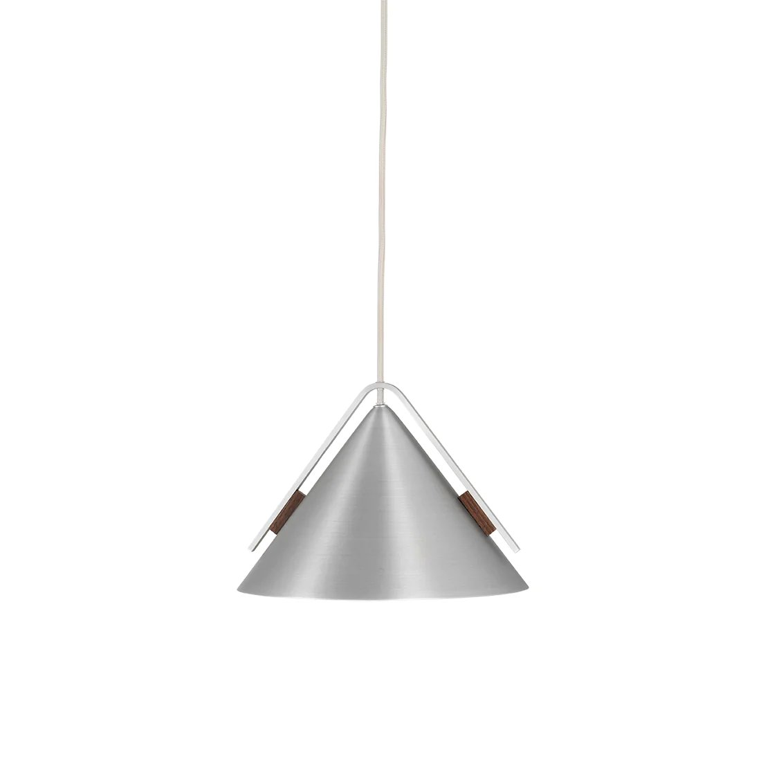 Kristina Dam Studio Cone pendant S Aluminum-walnut